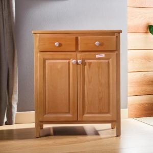 Buffet de cuisine 2 portes en bois rouge